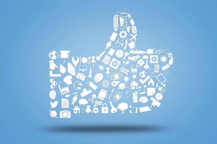 pollice in alto = like