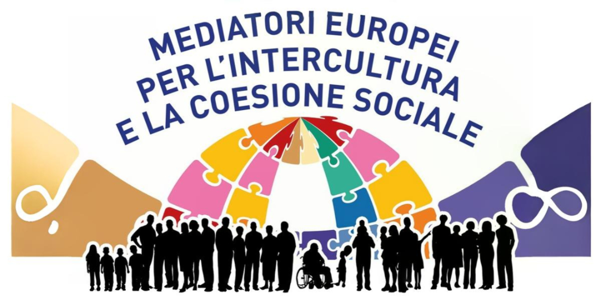 sagone di persone di ogni genere ed età con lo sfondo di un mondo fatto di puzzle