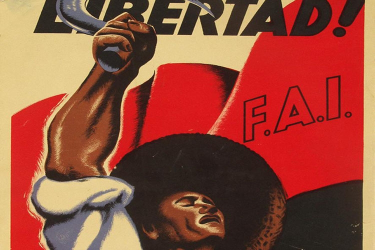 Particolare di una locandina di propaganda