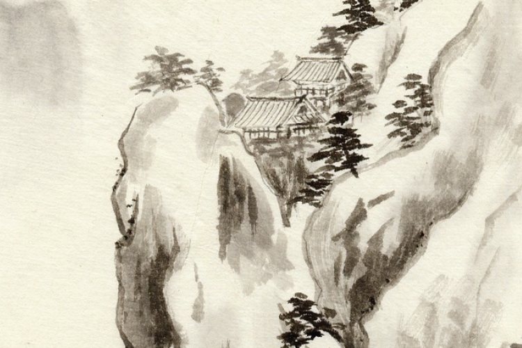 Dettaglio della locandina: particolare di opera cinese