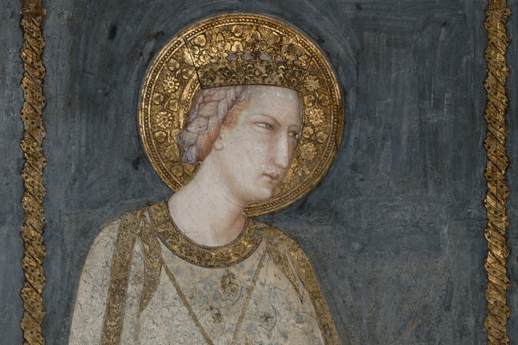 Dettaglio della locandina: particolare di un affresco