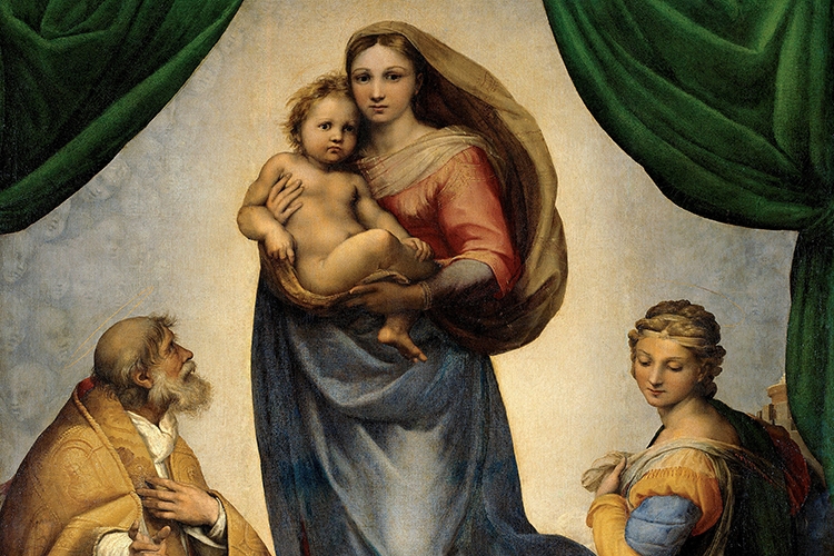 particolare di un'opera di Raffaello