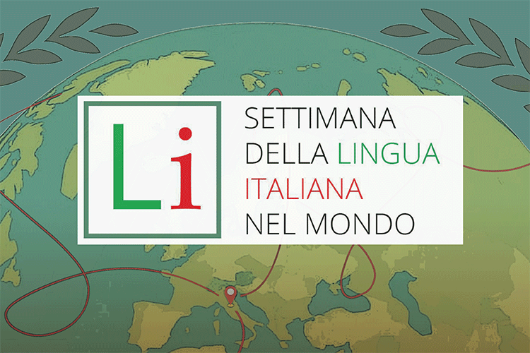 logo della Settimana della lingua italiana nel Mondo