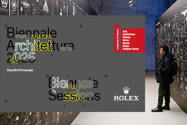 Logo della Biennale Architettura 2025 di Venezia e Biennale Sessions