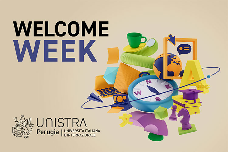 Logo della Welcome Week Unistrapg