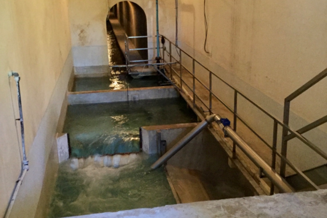 parte coperta del corso d'acqua