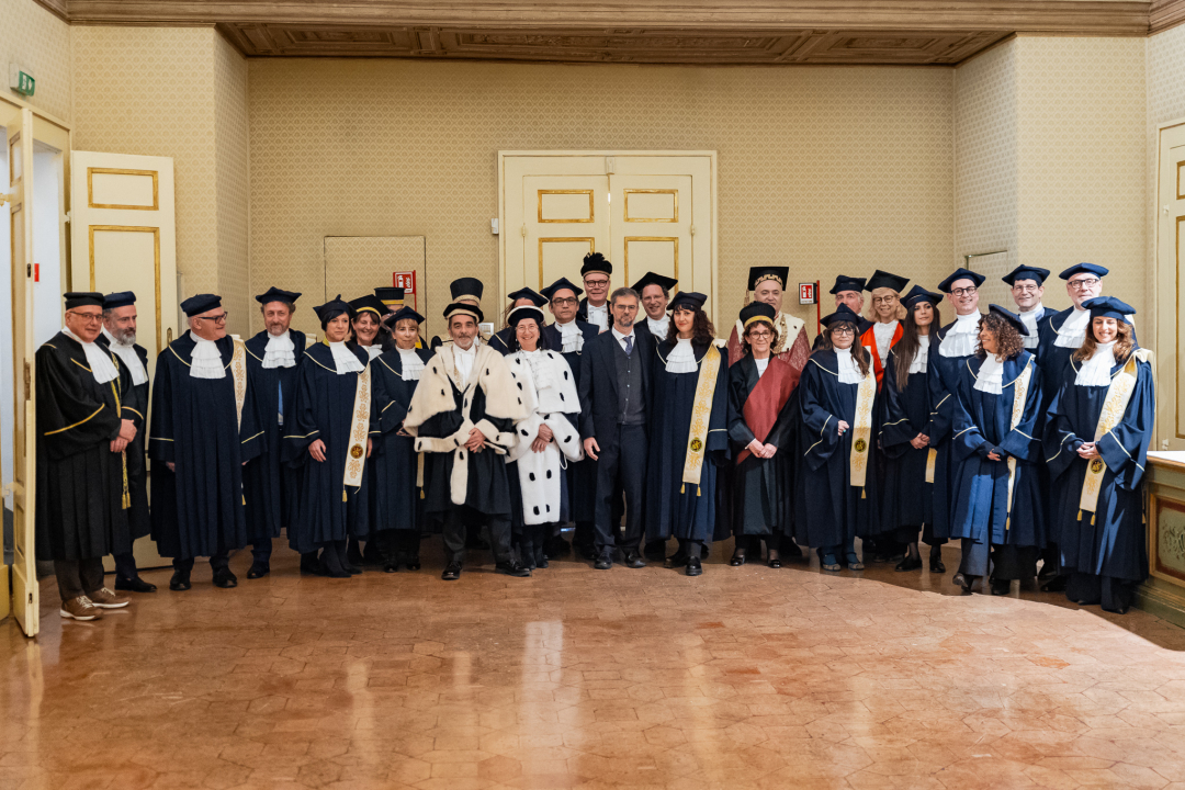 il Presidente Mattarella con i docenti togati 