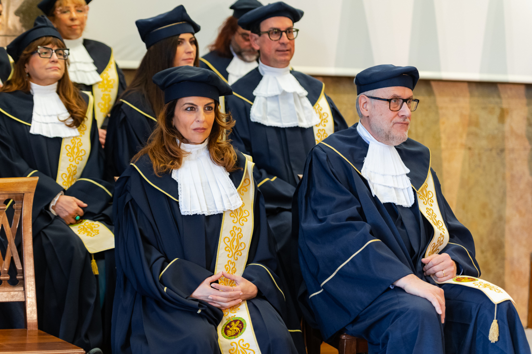 alcuni docenti dell'Ateneo durante la cerimonia di inaugurazione