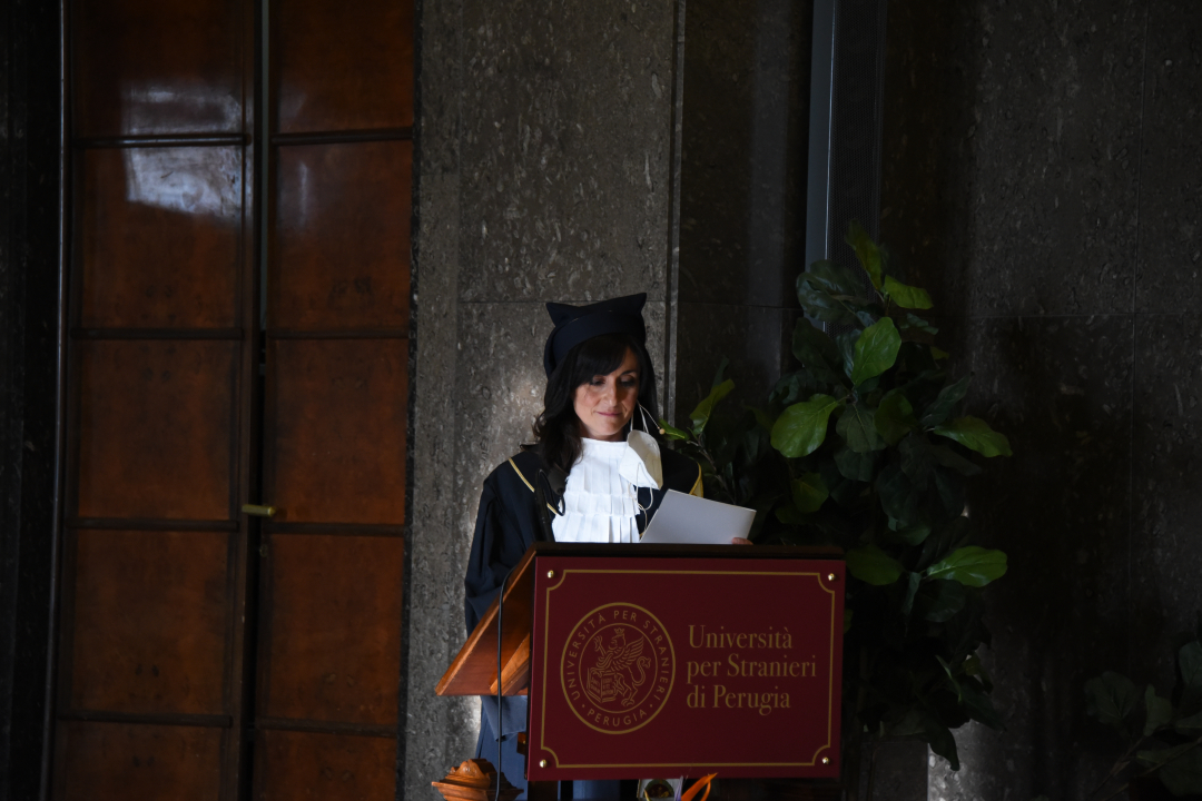 la prof.ssa Maura Marchegiani