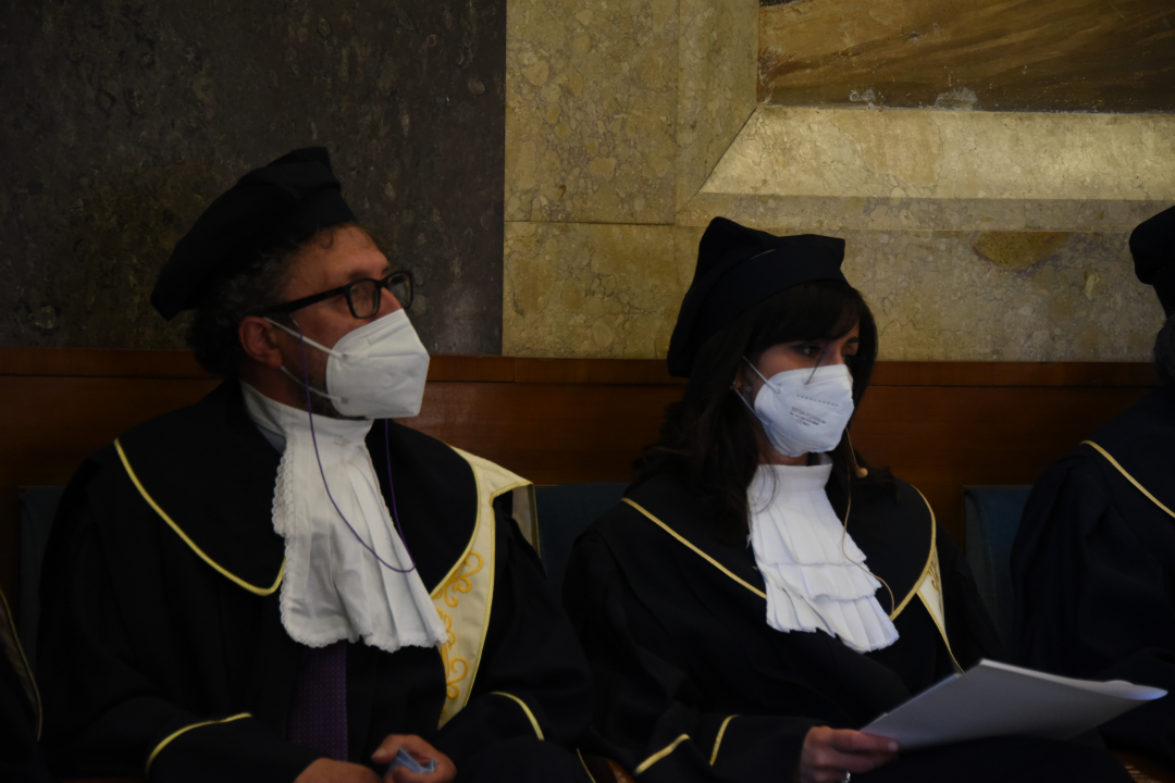 il prof. Salvatore Cingari e la prof.ssa Maura Marchegiani