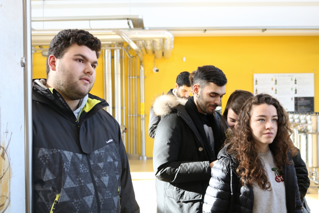 studenti durante la visita