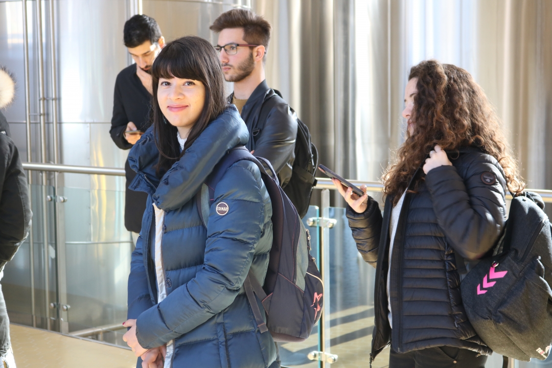 studenti durante la visita